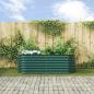 Preview: Garten Hochbeet Grün 240x80x81 cm Verzinkter Stahl