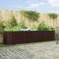 Preview: ARDEBO.de - Garten Hochbeet Braun 400x80x81 cm aus verzinktem Stahl
