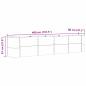 Preview: Garten Hochbeet Braun 400x80x81 cm aus verzinktem Stahl