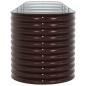 Preview: Garten Hochbeet Braun 400x80x81 cm aus verzinktem Stahl