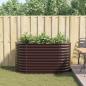 Preview: Garten Hochbeet Braun 160x80x81 cm aus verzinktem Stahl