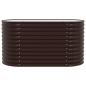 Preview: Garten Hochbeet Braun 160x80x81 cm aus verzinktem Stahl