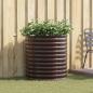 Preview: ARDEBO.de - Garten Hochbeet - Braun 80x80x81 cm Galvanisierter Stahl
