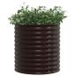 Preview: Garten Hochbeet - Braun 80x80x81 cm Galvanisierter Stahl