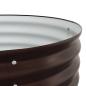 Preview: Garten Hochbeet Braun 400x80x44 cm aus verzinktem Stahl