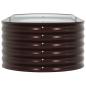 Preview: Garten Hochbeet Braun 240x80x44 cm aus verzinktem Stahl