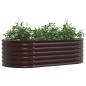 Preview: Garten Hochbeet Braun 160x80x44 cm Galvanisiertes Stahl