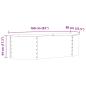Preview: Garten Hochbeet Braun 160x80x44 cm Galvanisiertes Stahl