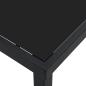 Preview: Gartentisch Schwarz 200x80x73 cm Sicherheitsglas