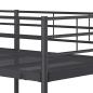 Preview: Etagenbett ohne Matratze Schwarz 90x190 cm Stahl