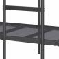 Preview: Etagenbett ohne Matratze Schwarz 90x190 cm Stahl