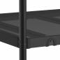 Preview: Etagenbett ohne Matratze Schwarz 90x190 cm Stahl