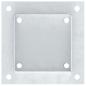 Preview: Pfostenträger Quadratisch 4Stk. Silber 101x101mm Stahl Verzinkt