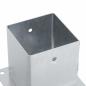 Preview: Pfostenträger Quadratisch 4Stk. Silber 101x101mm Stahl Verzinkt
