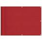 Preview: Balkon-Sichtschutz Rot 75x1000 cm 100 % Polyester-Oxford