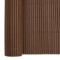 Preview: Gartenzaun Doppelseitig Braun 1,8x3 m PVC