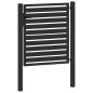 Preview: Gartentor Abschließbar Schwarz 100x100 cm Aluminium