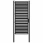 Preview: Gartentor Abschließbar Schwarz 100x200 cm Aluminium