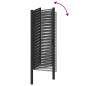 Preview: Gartentor Abschließbar Schwarz 100x200 cm Aluminium