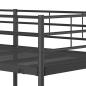 Preview: Etagenbett ohne Matratze Schwarz 80x200 cm Stahl