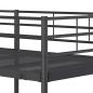 Preview: Etagenbett ohne Matratze Schwarz 90x200 cm Stahl