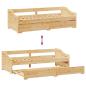 Preview: Tagesbett Ausziehbar ohne Matratze IRUN 90x200cm