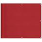 Preview: Balkon-Sichtschutz Rot 90x700 cm 100% Polyester-Oxford