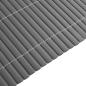 Preview: Gartenzaun Doppelseitig Grau 1,8x3 m PVC
