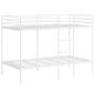 Preview: Etagenbett ohne Matratze Weiß 100x200 cm Stahl