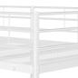 Preview: Etagenbett ohne Matratze Weiß 100x200 cm Stahl