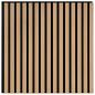 Preview: Akustik Wandpaneele 8 Stk. Lamellen 60,5x60 cm Eichenfurnier