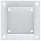 Preview: Pfostenträger Quadratisch 4Stk. Silber 121x121mm Stahl Verzinkt