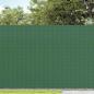 Preview: Gartenzaun Doppelseitig Grün 1,8x3 m PVC