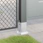Preview: Pfostenträger Quadratisch 12 Stk. Silber 81x81mm Stahl Verzinkt