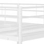 Preview: Etagenbett ohne Matratze Weiß 75x190 cm Stahl