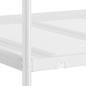 Preview: Etagenbett ohne Matratze Weiß 100x190 cm Stahl
