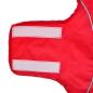 Preview: Hunde Regenmantel mit Reflexstreifen Polyester Rot S