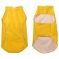 Preview: Hunde Regenmantel mit Reflexstreifen Polyester Gelb 4XL