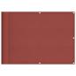 Preview: ARDEBO.de - Balkon-Sichtschutz Terrakotta 75x1000 cm 100 % Polyester-Oxford
