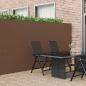 Preview: ARDEBO.de - Gartenzaun Doppelseitig Braun 1,8x5 m PVC