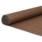 Preview: Gartenzaun Doppelseitig Braun 1,8x5 m PVC