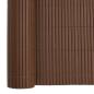 Preview: Gartenzaun Doppelseitig Braun 1,8x5 m PVC