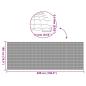 Preview: Gartenzaun Doppelseitig Braun 1,8x5 m PVC
