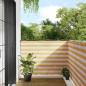 Preview: ARDEBO.de - Balkon-Sichtschutz Gelb und Weiß Gestreift 120x800 cm