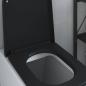Preview: Schnellverschluss-Toilettensitz mit sanftem Schließen Duroplast Schwarz