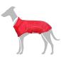 Preview: ARDEBO.de - Hunde Regenmantel mit Reflexstreifen Polyester Rot 3XL
