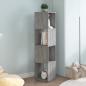 Preview: ARDEBO.de - Drehregal Betongrau 34,5x34,5x75,5 cm Holzwerkstoff