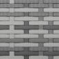 Preview: Gartenhocker mit Kissen 4 Stk. Grau Poly Rattan