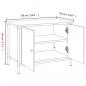 Preview: TV-Schrank mit Türen Räuchereiche 60x35x45 cm Holzwerkstoff