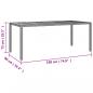 Preview: 9-tlg. Garten-Essgruppe mit Kissen Grau Poly Rattan